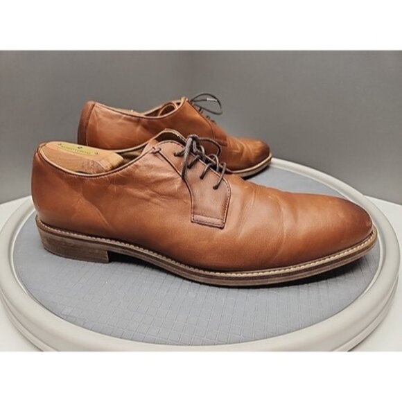 Aston Grey Collection Grenasien Mens Size 13 Leather Oxford Dress Shoes almond main image 5